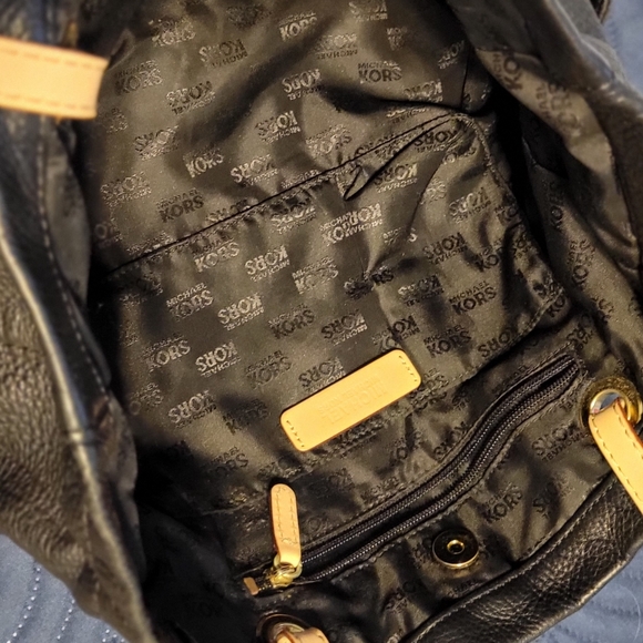 Michael Kors Black Leather Handbag - Picture 3 of 3